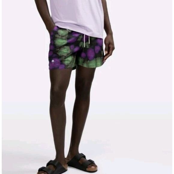 OAS Swim Trunks Mens L Toxicado Swim Shorts Beach Travel Vacation Fast Dry - Picture 2 of 12